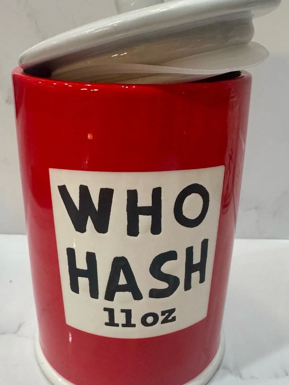 The Grinch Christmas Holiday Canister/Cookie Jar “Who Hash” NWT
